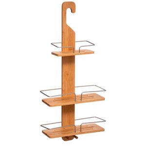 Bambus brusehylde m/ 3 hylder - 70 x 30 x 12,5 cm.