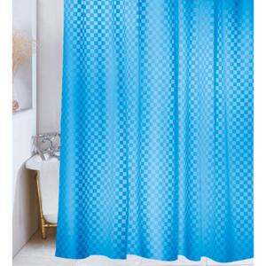 Squares badeforhæng 180 x 200 cm. - Blå