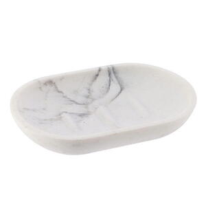 Marble sæbeskål - Hvid 2,2 x 13,2 x 9,3 cm.