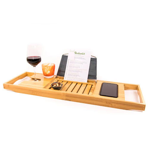 Badekarsbord i bambus 100% FSC | 70-105 cm.