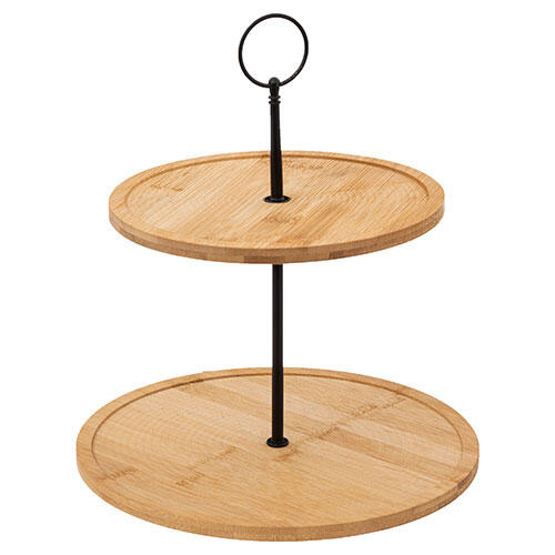 Bambus opsats - 2 etager | Ø 25,5 cm.