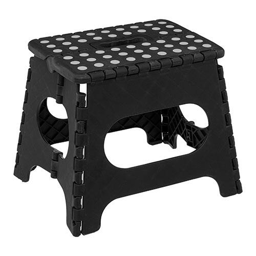 Foldbar skammel - 29 x 22 x 22 cm. | Sort