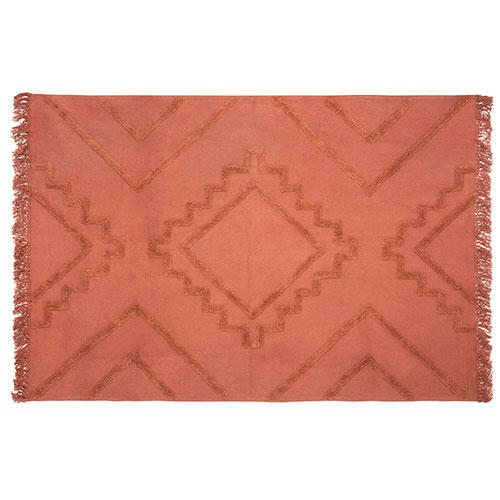 Tuft Inca tæppe - 120 x 170 cm. | Terracotta