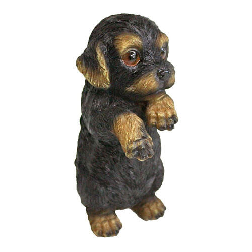 Lucky hund - Havefigur | Mørk