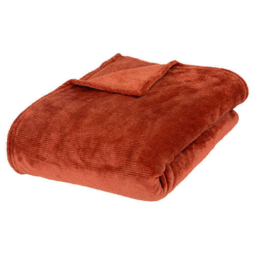 Arty Studio plaid 180 x 230 cm. - Terracotta
