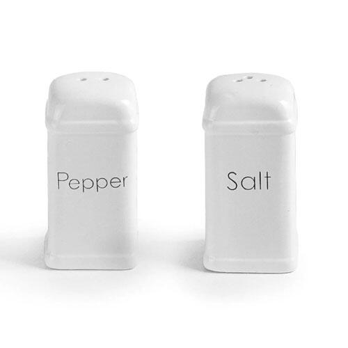 Vintage salt- og pebersæt | Hvid