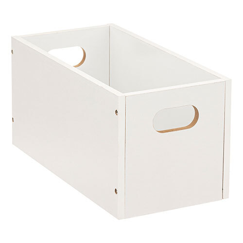 Mix n' modul MDF smal opbevaringskasse - Hvid
