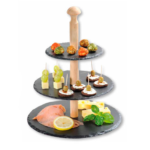 Gastro kageopsats m/ 3 etager - 34 x 30 cm.
