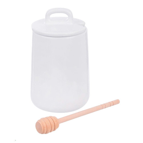 Whiteline honningkrukke m/ ske | 470 ml.