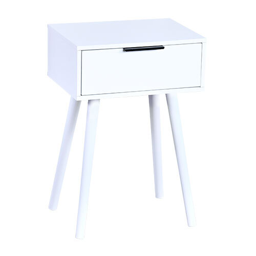 Folby sengebord i MDF træ 100% FSC - Hvid