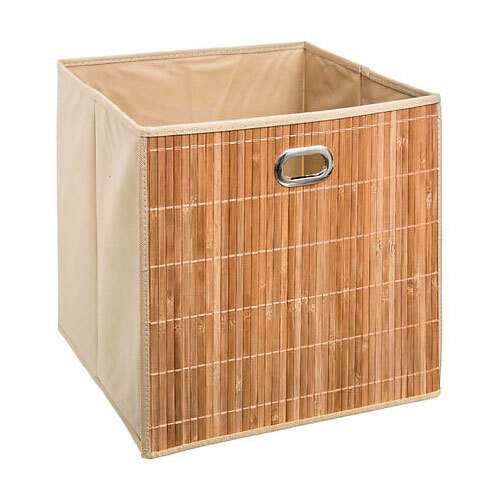 Bambus opbevaringskasse - 31 x 31 x 31 cm.