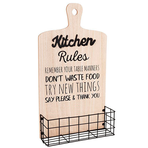 Kitchen Rules køkkenhylde - Metal og træ