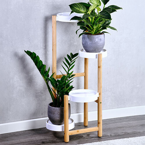 Blomsteropsats 4 niveauer - Bambus 78 cm.