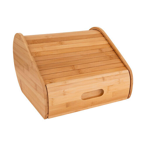 Bambus brødkasse m/ skuffe - 33 cm.