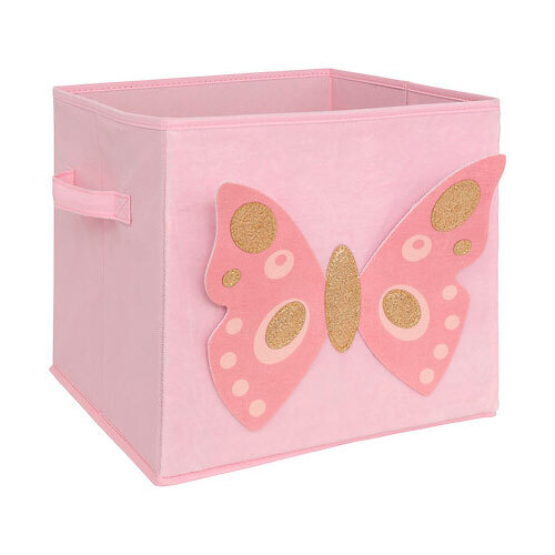 Butterfly legetøjskasse - 29 x 29 x 29 cm.
