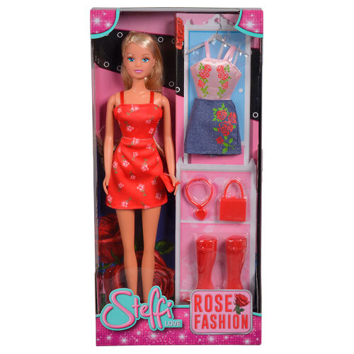 Steffi Love Rose dukke m/ tilbehør - 29 cm.