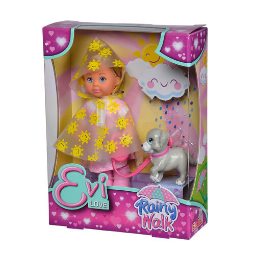 Evi Love Rainy Walk dukke - 12 cm.