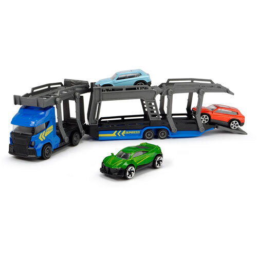 Dickie Toys biltransporter - 32 cm. | Blå