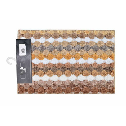 Zac Stripes bademåtte - Beige 40 x 60 cm.