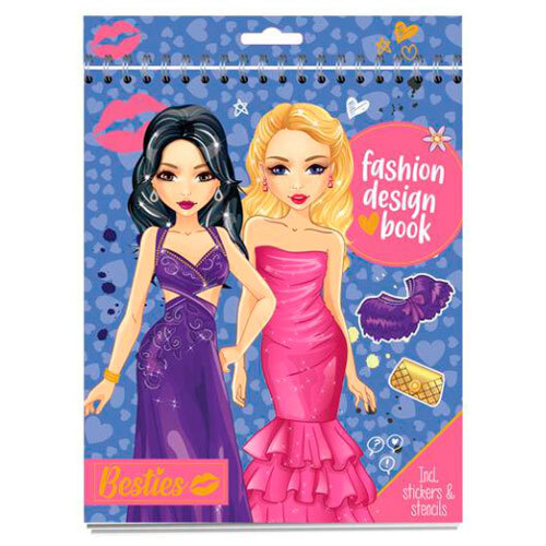 Besties designbog med skabeloner - Blå