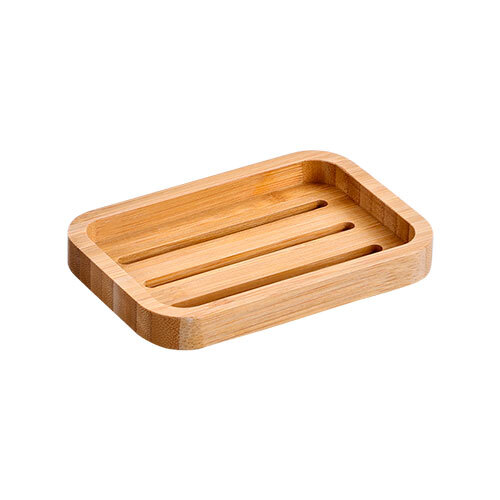 Caja bambus sæbeskål - 2 x 13 x 9 cm.