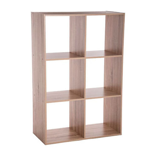 Mix n' Modul reol i MDF - 6 rum | Natur 100% FSC