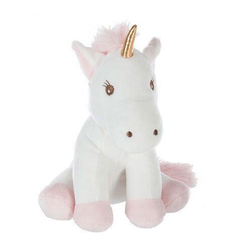 Rosy enhjørning tøjdyr - 22 cm.