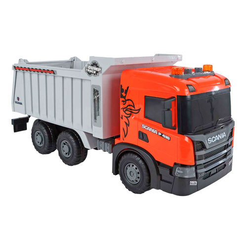 Scania legetøjslastbil - Tipvogn m/ lys og lyd