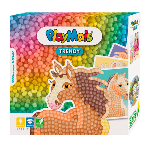 PlayMais Trendy mosaik - 3000 dele | Heste