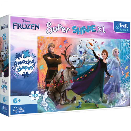 Super Shape XL puslespil 160 brikker - Frozen