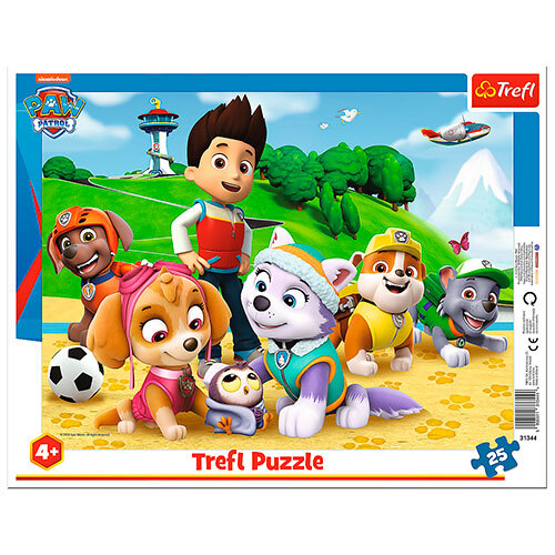Paw Patrol rammepuslespil - 25 brikker