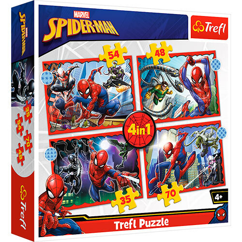 4-i-1 puslespil - Spider-Man