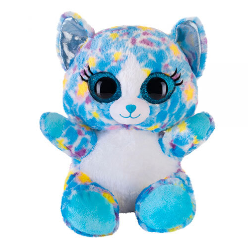 Luna kat tøjdyr plys - 20 cm. | Blå
