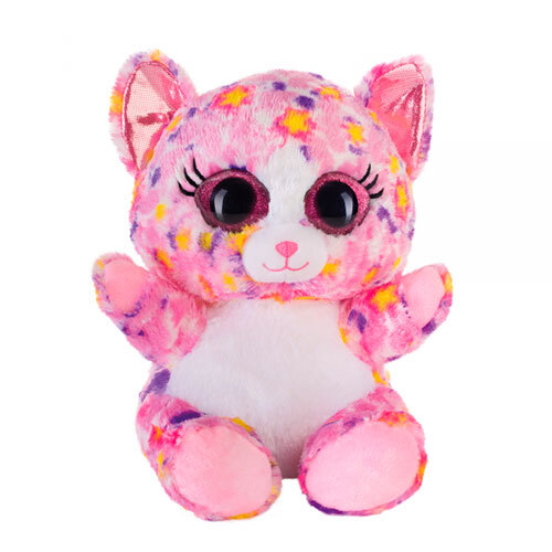 Luna kat tøjdyr plys - 20 cm. | Lyserød