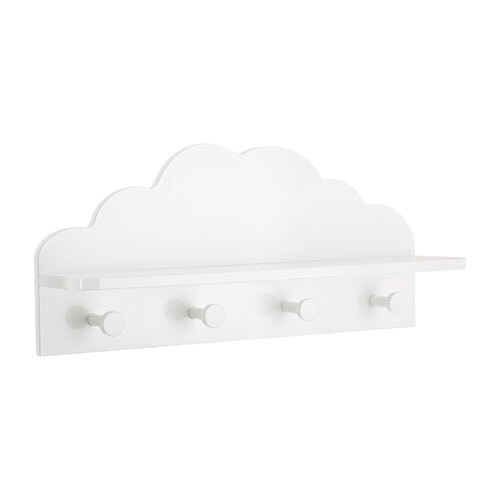 Sweet knagerække m/ hylde - 4 knager | 48 cm.