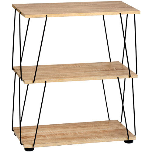 Bork reol i MDF træ 100% FSC - Natur | 3 hylder