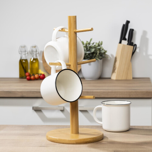 Krusholder til 6 stk. - Bambus 36 x 18 cm.