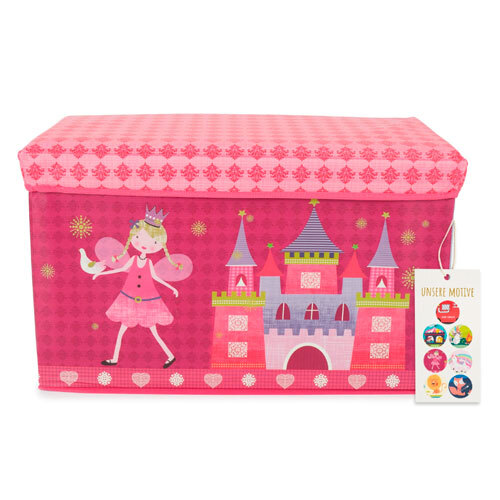 Prinsesse 2-i-1 legetøjskasse m/ siddeplads
