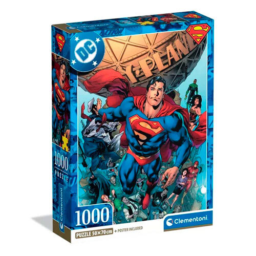 Superman Planet puslespil 1000 brikker + plakat