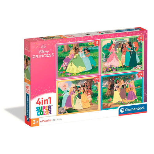 4-i-1 puslespil - Disney Princess