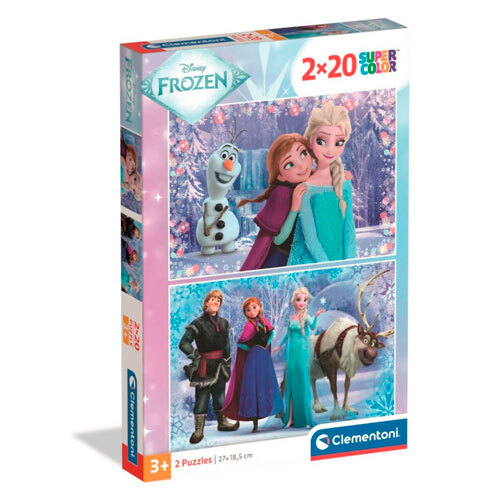 Disney Frozen puslespil - 2 x 20 brikker