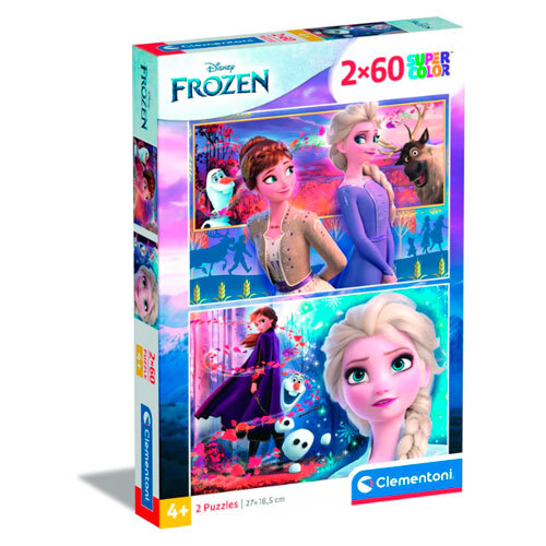 Disney Frozen Wind puslespil - 2 x 60 brikker