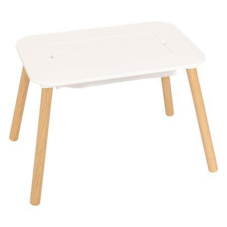 Buldy børnebord m/ rum og vendbar bordplade