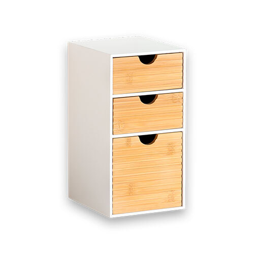 Pure Line organizer - 3 skuffer lodret | 100% FSC - Hvid