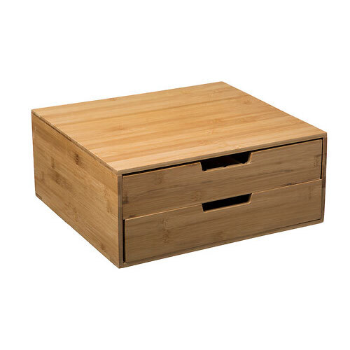 Bambus kapselholder 100% FSC - 2 skuffer