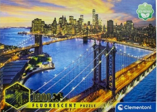 New York fluorescent puzzle 1000 brikker