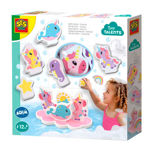 SES Creative badedyr - 9 stk. | Island Unicorn