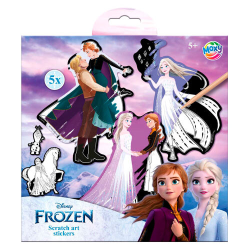 Frozen klistermærke skrabesæt - 6 dele