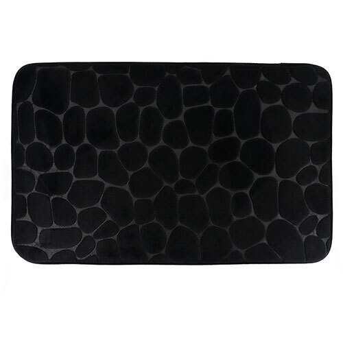 Stones bademåtte - 50 x 80 cm. | Sort