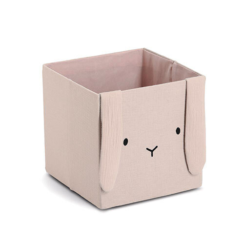 Kanin legetøjskasse - 28 x 28 x 28 cm. | Beige